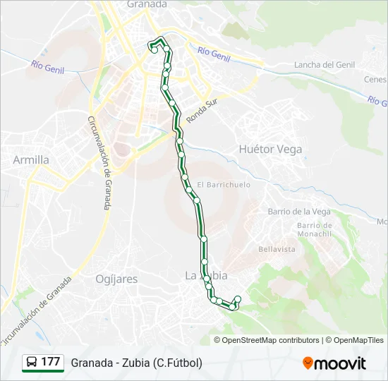 177 Bus Line Map