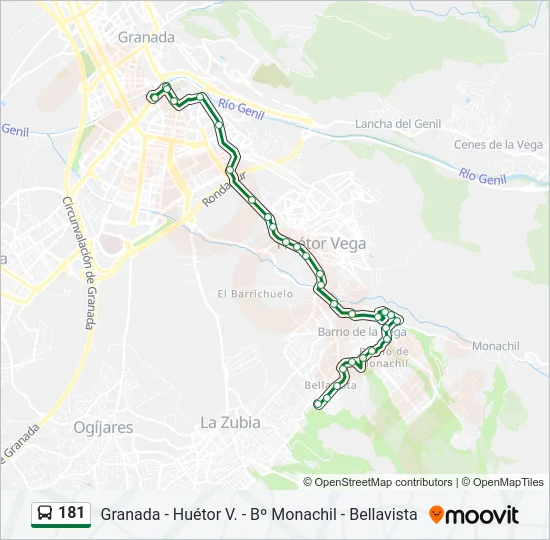 181 Bus Line Map
