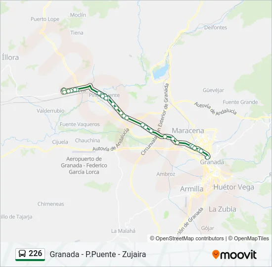 226 Bus Line Map