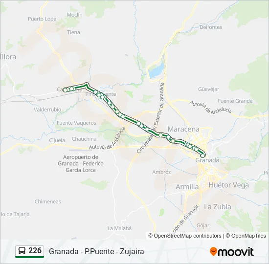 226 Bus Line Map