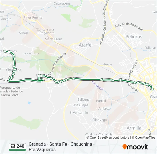 240 Bus Line Map