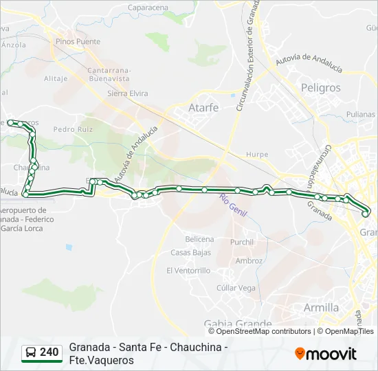 240 Bus Line Map