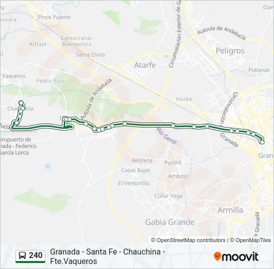 240 Bus Line Map