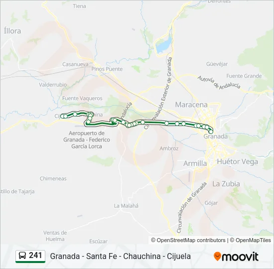 241 Bus Line Map