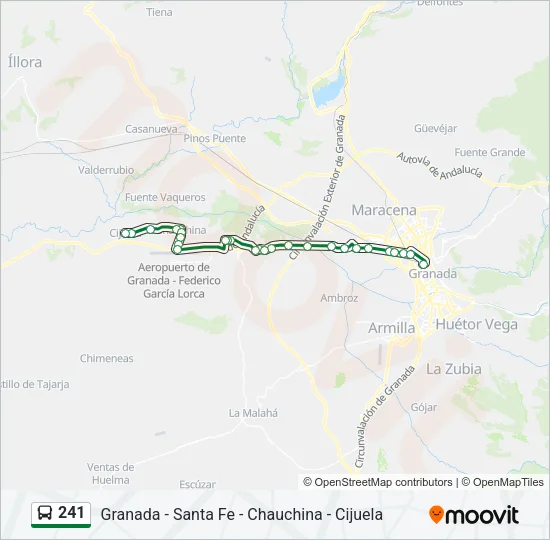 241 Bus Line Map