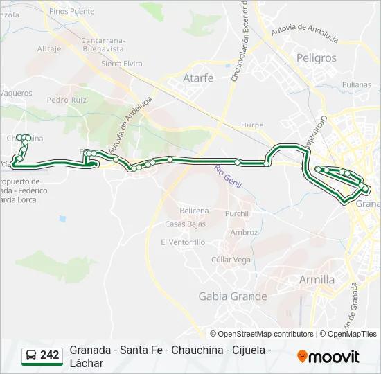 242 Bus Line Map