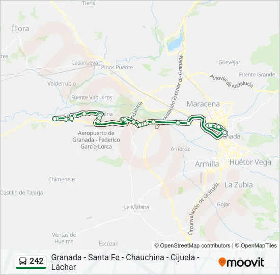 242 Bus Line Map