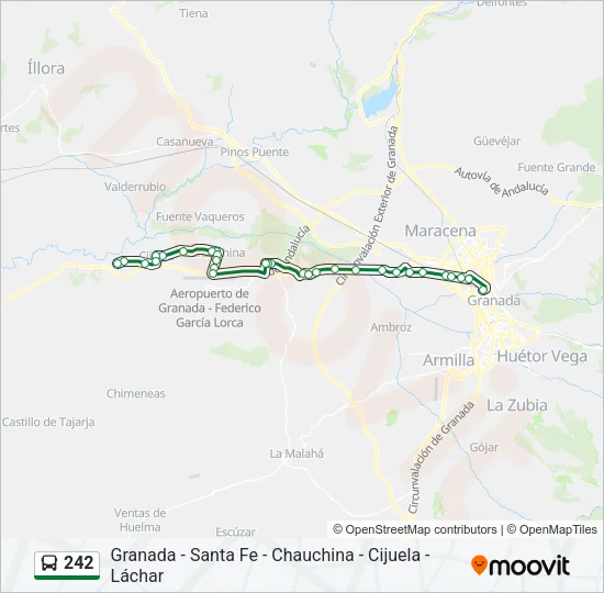 242 Bus Line Map