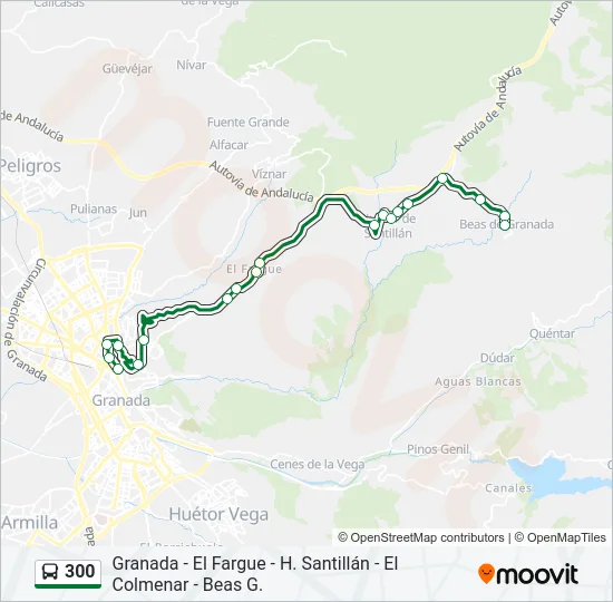 300 Bus Line Map