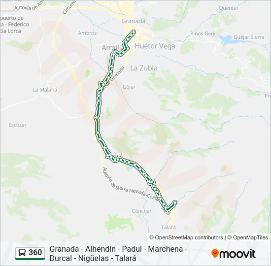 360 Bus Line Map