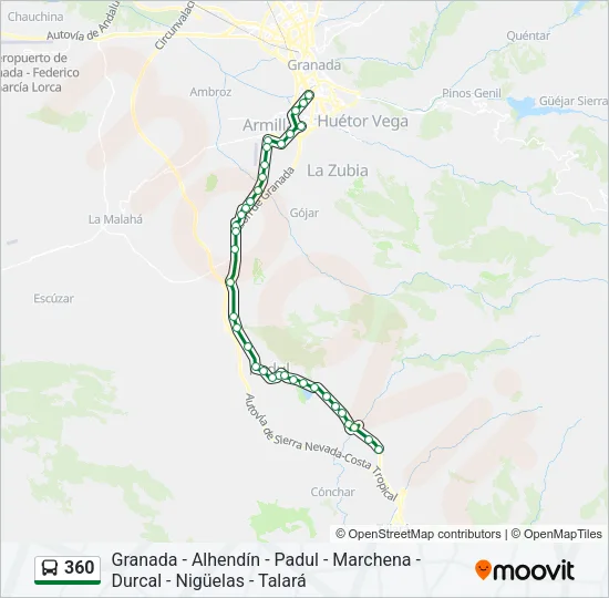 360 Bus Line Map