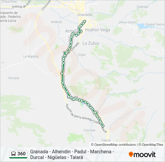 360 Bus Line Map
