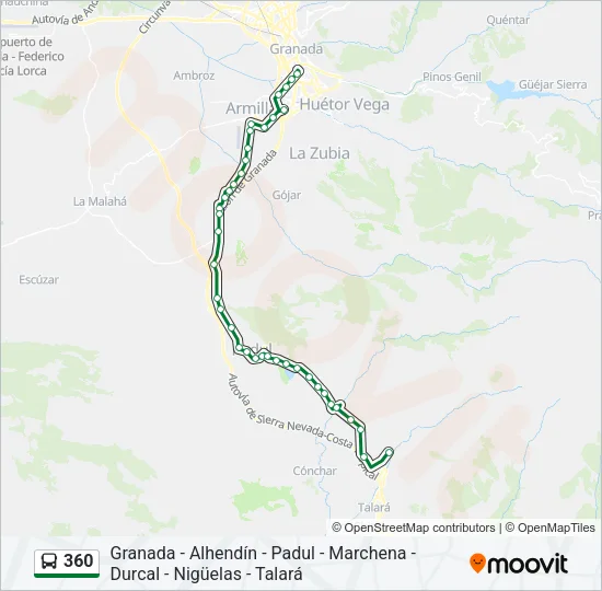 360 Bus Line Map