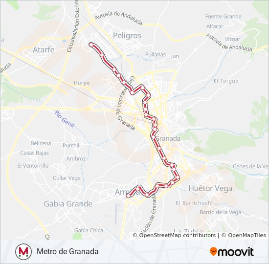 Mapa de M de metro