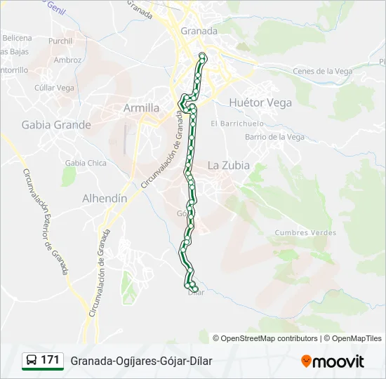171 Bus Line Map