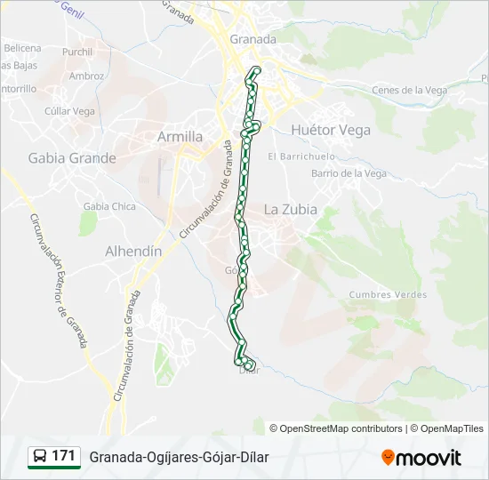 171 Bus Line Map