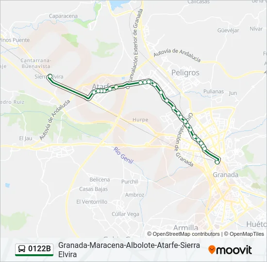 0122B Bus Line Map