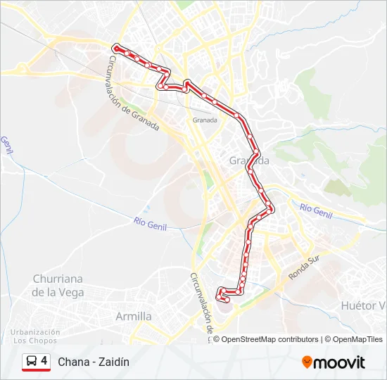 4 Bus Line Map