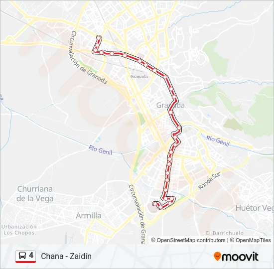 4 Bus Line Map