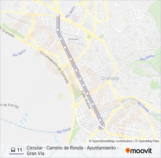 11 Bus Line Map