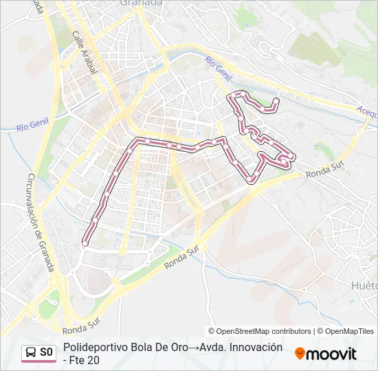 S0 Bus Line Map
