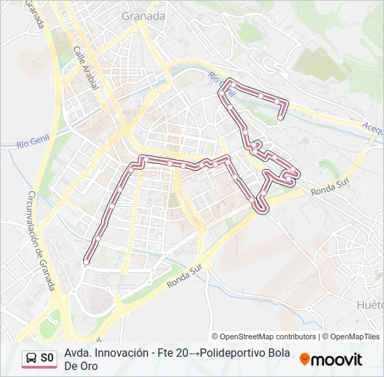 S0 Bus Line Map