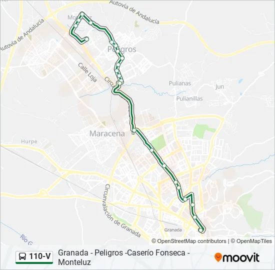 110-V Bus Line Map