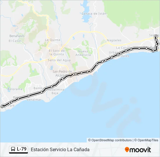 L-79 Bus Line Map