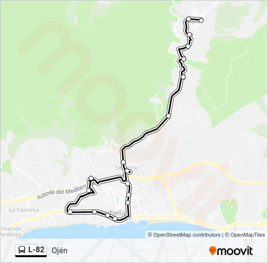 L-82 Bus Line Map