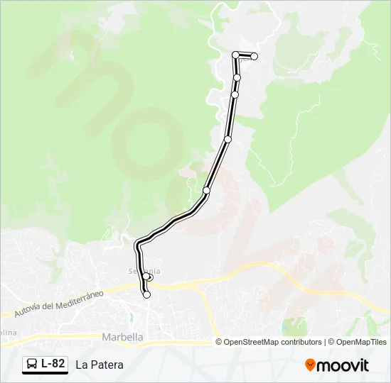 L-82 Bus Line Map