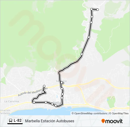 L-82 Bus Line Map