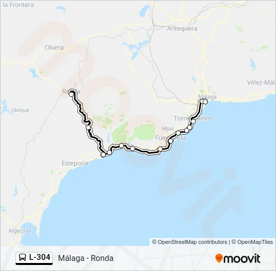 L-304 Bus Line Map