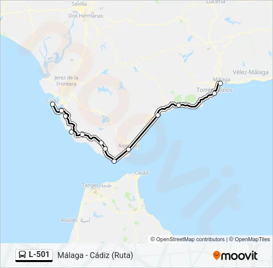 L-501 Bus Line Map
