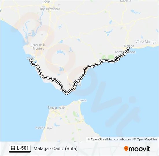 L-501 Bus Line Map
