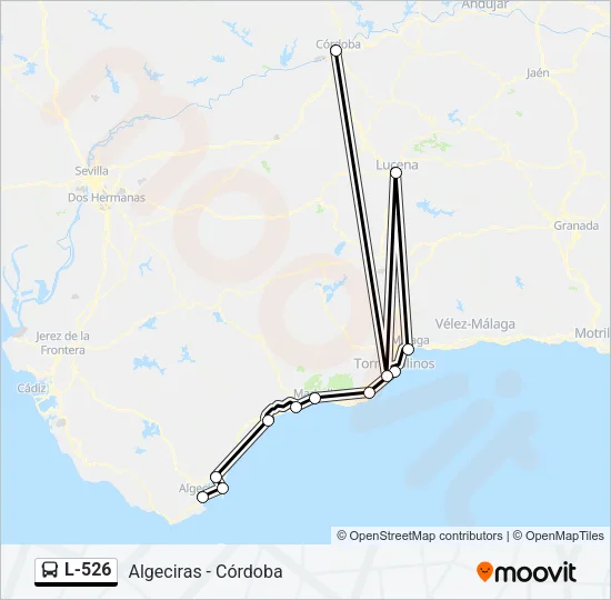 L-526 Bus Line Map