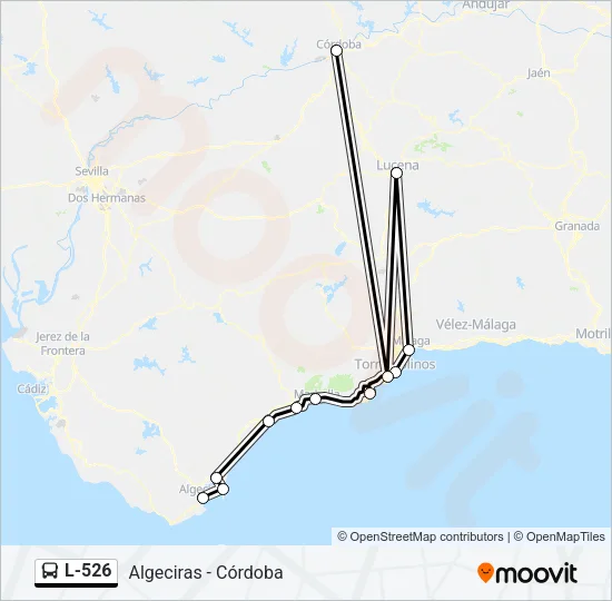 L-526 Bus Line Map