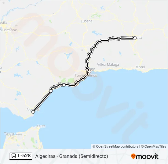 L-528 Bus Line Map