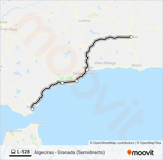 L-528 Bus Line Map