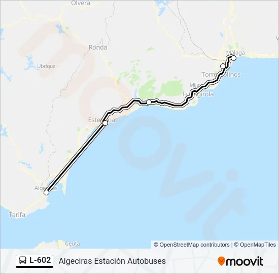 L-602 Bus Line Map