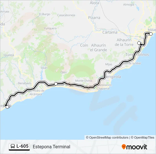 L-605 Bus Line Map