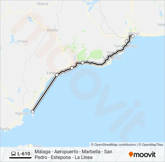 L-610 Bus Line Map