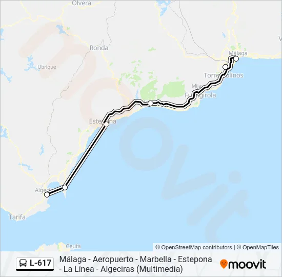 L-617 Bus Line Map