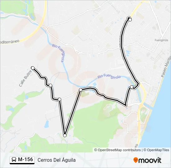 M-156 Bus Line Map