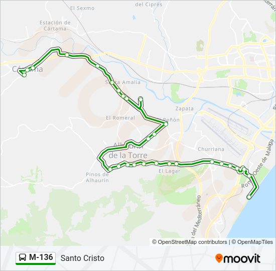 Mapa de M-136 de 