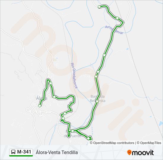 Mapa de M-341 de 