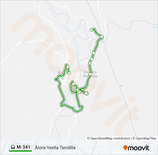 Mapa de M-341 de 