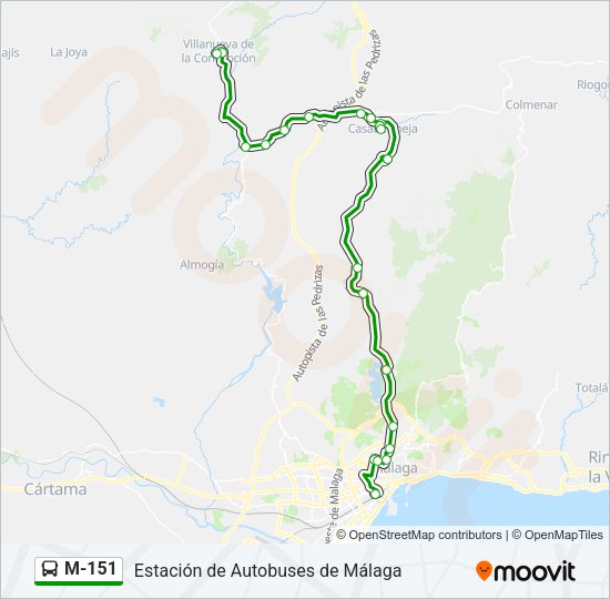 Mapa de M-151 de 