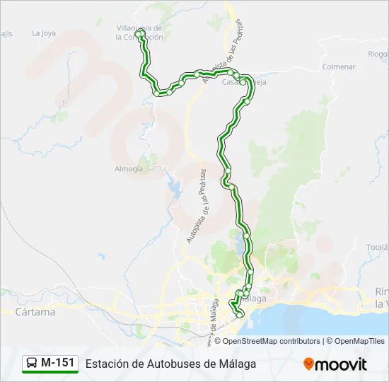M-151  Line Map