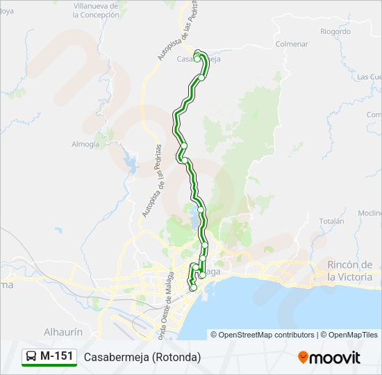 Mapa de M-151 de 