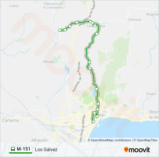 M-151  Line Map